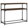 Miniatyrbilde 1 av 10: vidaXL Konsollbord brun eik 100x35,5x75 cm konstruert tre