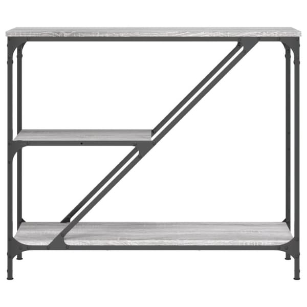 vidaXL Konsollbord grå sonoma 88,5x30x75 cm konstruert tre