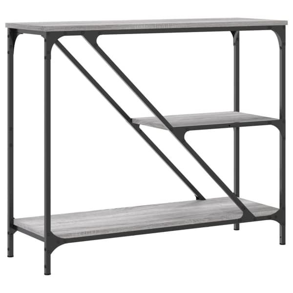 vidaXL Konsollbord grå sonoma 88,5x30x75 cm konstruert tre