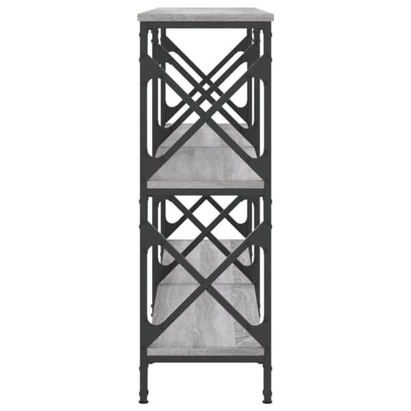 vidaXL Konsolipöytä harmaa Sonoma 156x28x80,5 cm tekninen puu