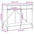 Miniatyrbild 11 av 11: vidaXL Avlastningsbord rökfärgad ek 100x39x78,5 cm konstruerat trä