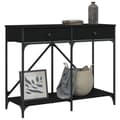 Miniatyrbilde 3 av 11: vidaXL Konsollbord svart 100x39x78,5 cm konstruert tre