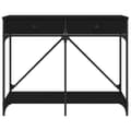 Miniatyrbilde 6 av 11: vidaXL Konsollbord svart 100x39x78,5 cm konstruert tre