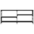 Miniatyrbilde 4 av 10: vidaXL Konsollbord svart 180x29x76,5 cm konstruert tre