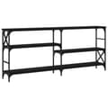 Miniatyrbilde 6 av 10: vidaXL Konsollbord svart 180x29x76,5 cm konstruert tre