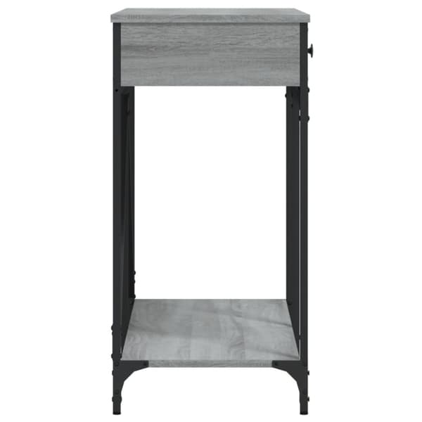 vidaXL Konsolipöytä harmaa Sonoma 100x39x78,5 cm tekninen puu