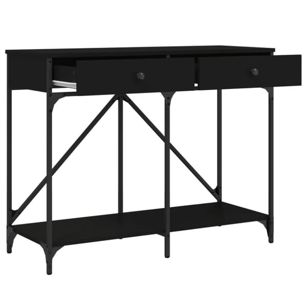 vidaXL konsolbord 100x39x78,5 cm konstrueret træ sort