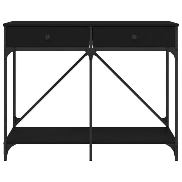 vidaXL konsolbord 100x39x78,5 cm konstrueret træ sort
