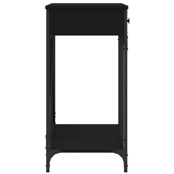 vidaXL konsolbord 100x39x78,5 cm konstrueret træ sort