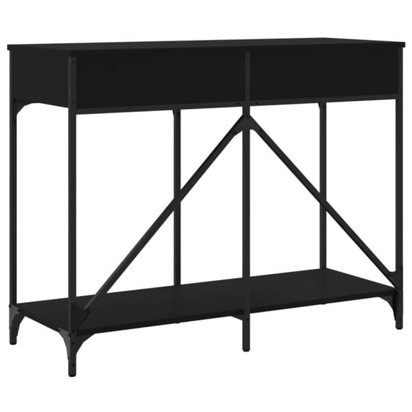 vidaXL konsolbord 100x39x78,5 cm konstrueret træ sort