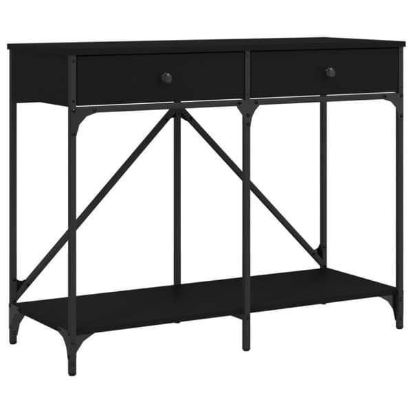 vidaXL konsolbord 100x39x78,5 cm konstrueret træ sort