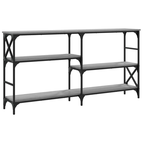vidaXL konsolbord 150x29x76,5 cm konstrueret træ grå sonoma-eg
