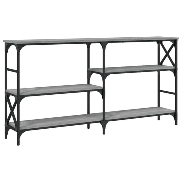 vidaXL konsolbord 150x29x76,5 cm konstrueret træ grå sonoma-eg