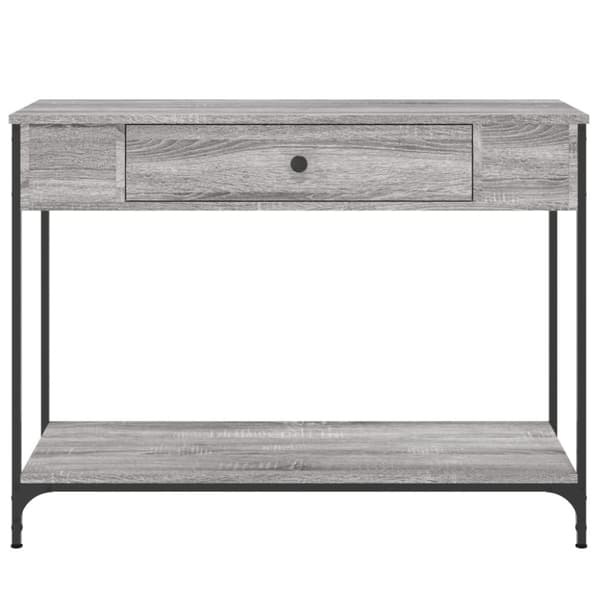 vidaXL konsolbord 100x34,5x75 cm konstrueret træ grå sonoma-eg