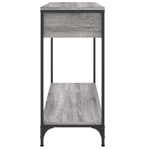 vidaXL konsolbord 100x34,5x75 cm konstrueret træ grå sonoma-eg