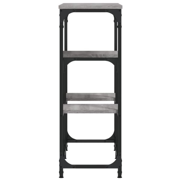vidaXL konsolbord 89,5x28x76 cm konstrueret træ grå sonoma-eg