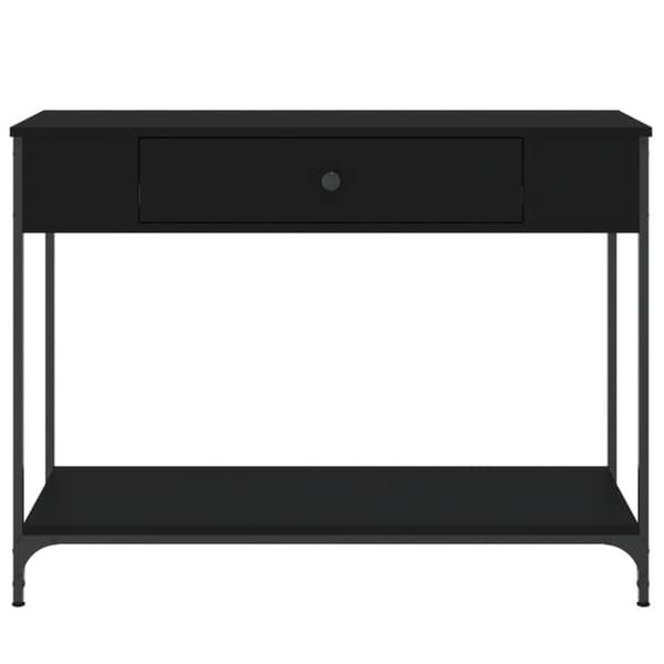 vidaXL konsolbord 100x34,5x75 cm konstrueret træ sort