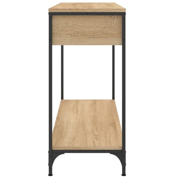 vidaXL konsolbord 100x34,5x75 cm konstrueret træ sonoma-eg