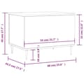 Miniatyrbillede 11 af 11: vidaXL sofabord 60x44,5x45 cm konstrueret træ betongrå