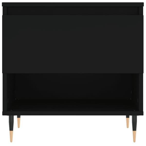 vidaXL Sohvapöytä musta 50x46x50 cm tekninen puu