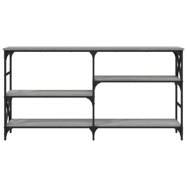 vidaXL Konsollbord grå sonoma 150x29x76,5 cm konstruert tre