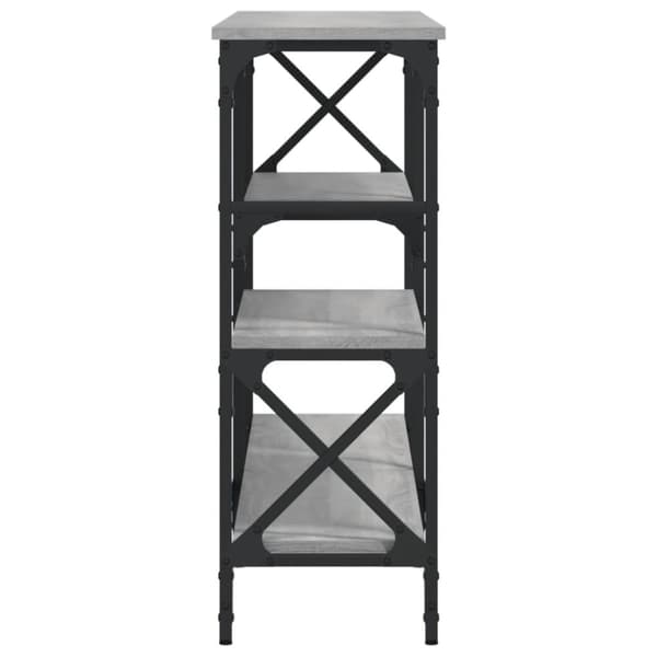 vidaXL Konsollbord grå sonoma 150x29x76,5 cm konstruert tre