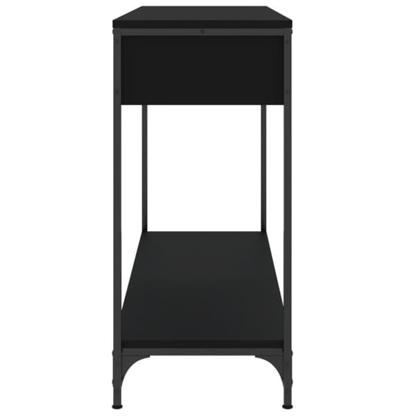 vidaXL Konsollbord svart 100x34,5x75 cm konstruert tre