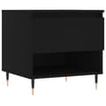 Miniatyrbilde 5 av 11: vidaXL Salongbord 2 stk svart 50x46x50 cm konstruert tre