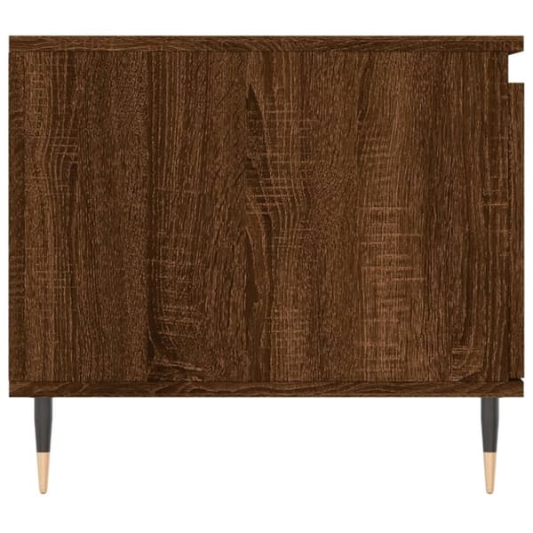 vidaXL sofabord 100x50x45 cm konstrueret træ brun egetræsfarve