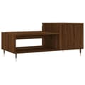 Miniatyrbillede 8 af 11: vidaXL sofabord 100x50x45 cm konstrueret træ brun egetræsfarve