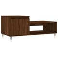 Miniatyrbillede 1 af 11: vidaXL sofabord 100x50x45 cm konstrueret træ brun egetræsfarve