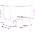 Miniatyrbillede 11 af 11: vidaXL sofabord 60x44,5x45 cm konstrueret træ sort