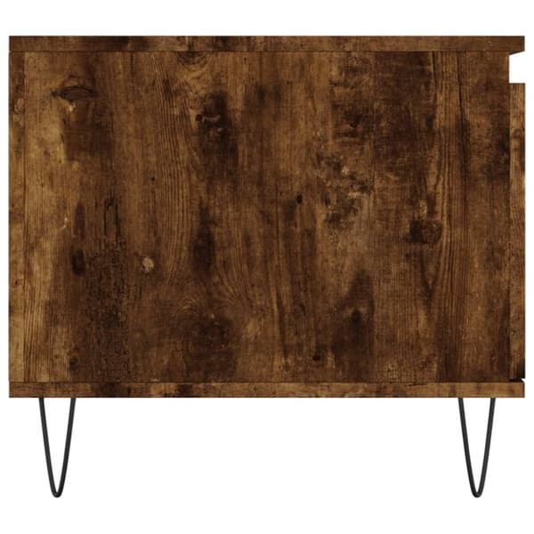 vidaXL Soffbord rökfärgad ek 100x50x45 cm konstruerat trä