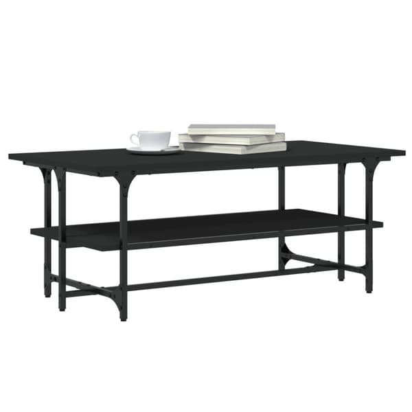vidaXL Salongbord svart 100x50x40 cm konstruert tre