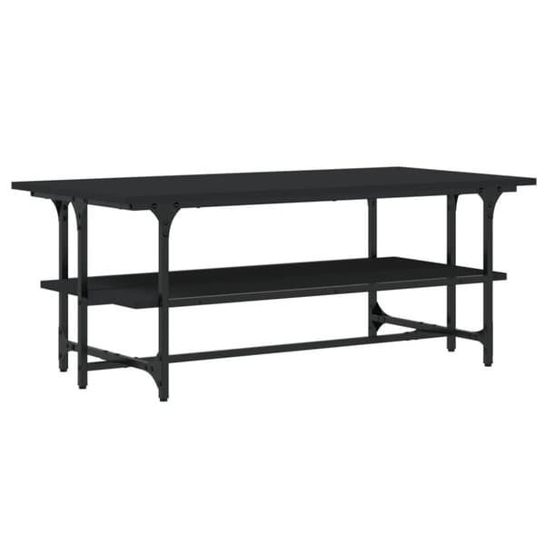 vidaXL Salongbord svart 100x50x40 cm konstruert tre