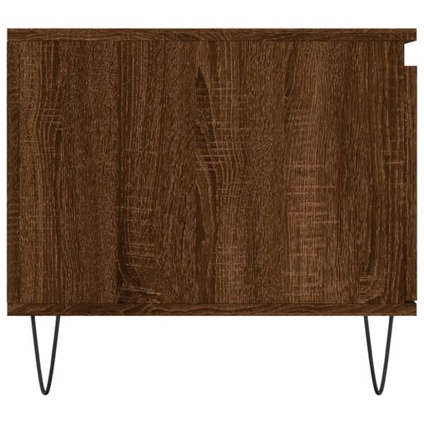 vidaXL Salongbord brun eik 100x50x45 cm konstruert tre