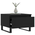 Miniatyrbilde 4 av 11: vidaXL Salongbord 2 stk svart 50x46x35 cm konstruert tre