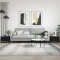 Miniatyrbilde 2 av 11: vidaXL Salongbord 2 stk svart 50x46x35 cm konstruert tre