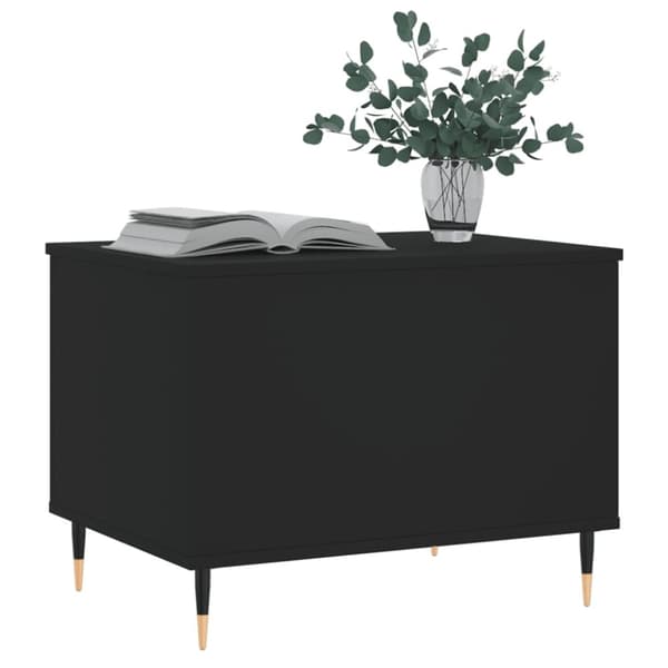 vidaXL Soffbord svart 60x44,5x45 cm konstruerat trä