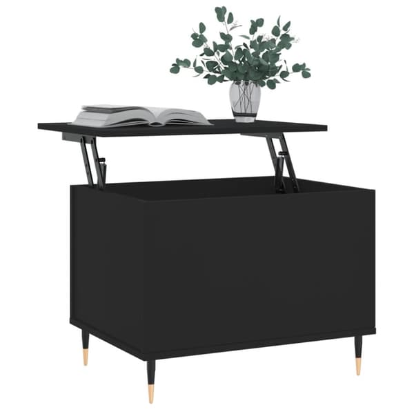 vidaXL Soffbord svart 60x44,5x45 cm konstruerat trä