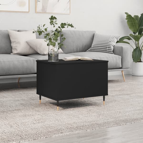 vidaXL Soffbord svart 60x44,5x45 cm konstruerat trä