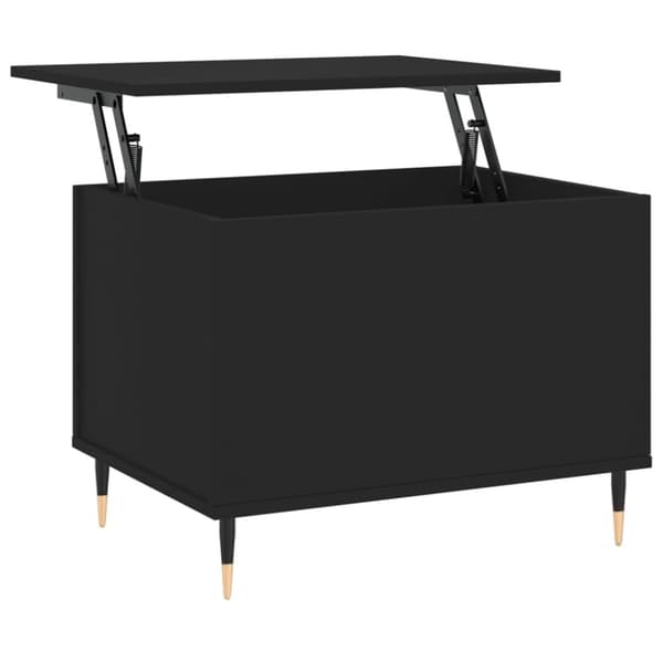 vidaXL Soffbord svart 60x44,5x45 cm konstruerat trä