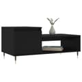 Miniatyrbillede 3 af 11: vidaXL sofabord 100x50x45 cm konstrueret træ sort