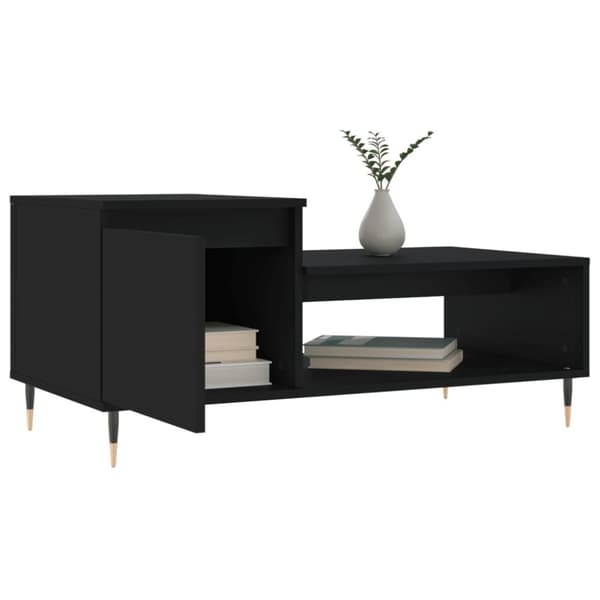 vidaXL sofabord 100x50x45 cm konstrueret træ sort