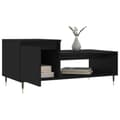 Miniatyrbillede 4 af 11: vidaXL sofabord 100x50x45 cm konstrueret træ sort