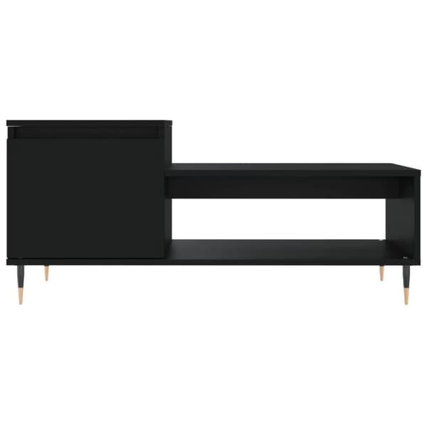 vidaXL sofabord 100x50x45 cm konstrueret træ sort