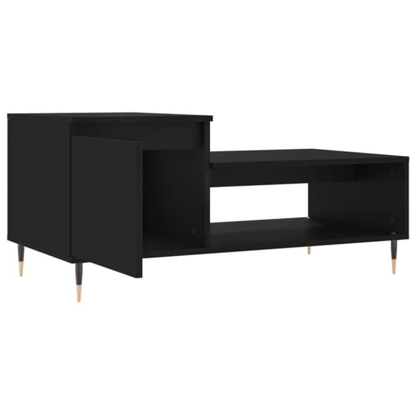 vidaXL sofabord 100x50x45 cm konstrueret træ sort