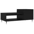 Miniatyrbillede 8 af 11: vidaXL sofabord 100x50x45 cm konstrueret træ sort