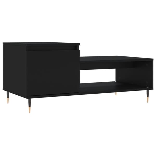 vidaXL sofabord 100x50x45 cm konstrueret træ sort