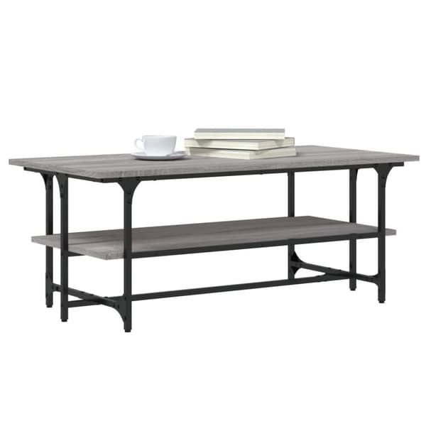 vidaXL sofabord 100x50x40 cm konstrueret træ Grå sonoma-eg